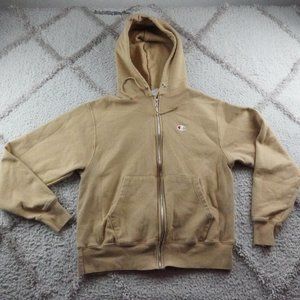 Champion full zip hooded reverse weave men's size medium